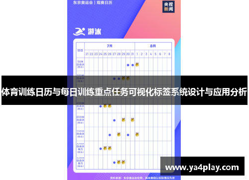 体育训练日历与每日训练重点任务可视化标签系统设计与应用分析